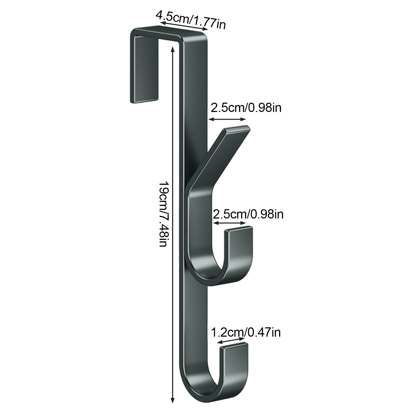 Door Hooks Space Saving Metal Storage Rack for Living Room Kitchen Bathroom Coats Towels Bags Hats Organizer Accessories