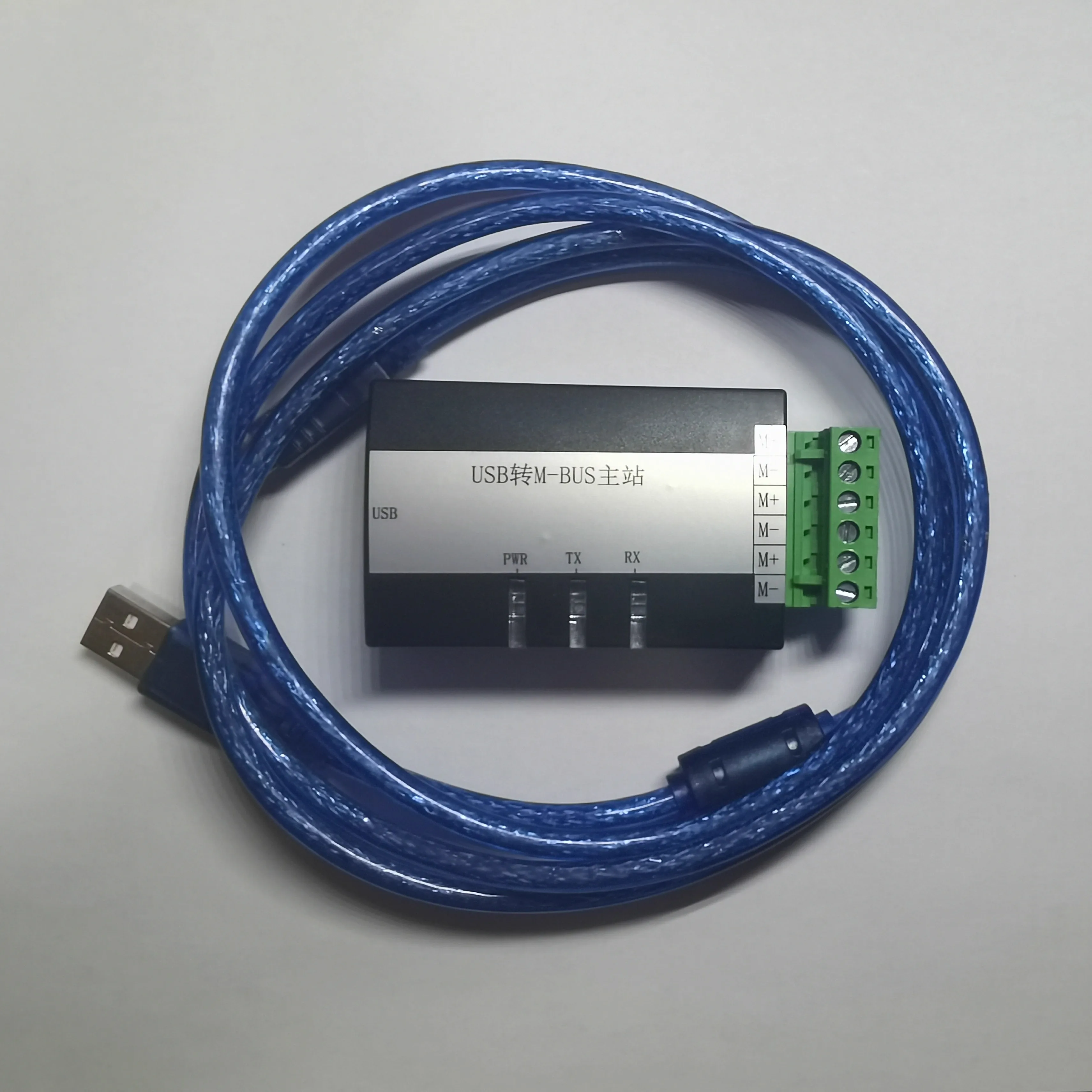 Medidor de host usb para mbus de nível industrial, teste de leitura, proteção contra curto-circuito de nível industrial, suporta 20 cargas 1m