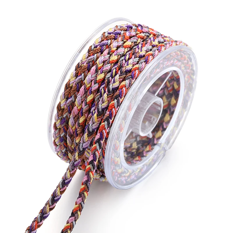 3.5meters 3mm Gold Line 100% Cotton Cord Rope Chinese Knot Macrame Cord Rope For Jewelry Making For Shamballa Bracelet V176