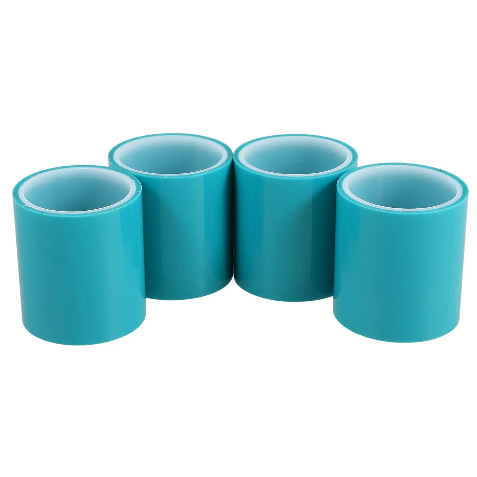 

4 Rolls 50mm Scratch Protection Tape Electronics Jewelry 5M Sky Blue PET Material High Temp No Residue Trimmable