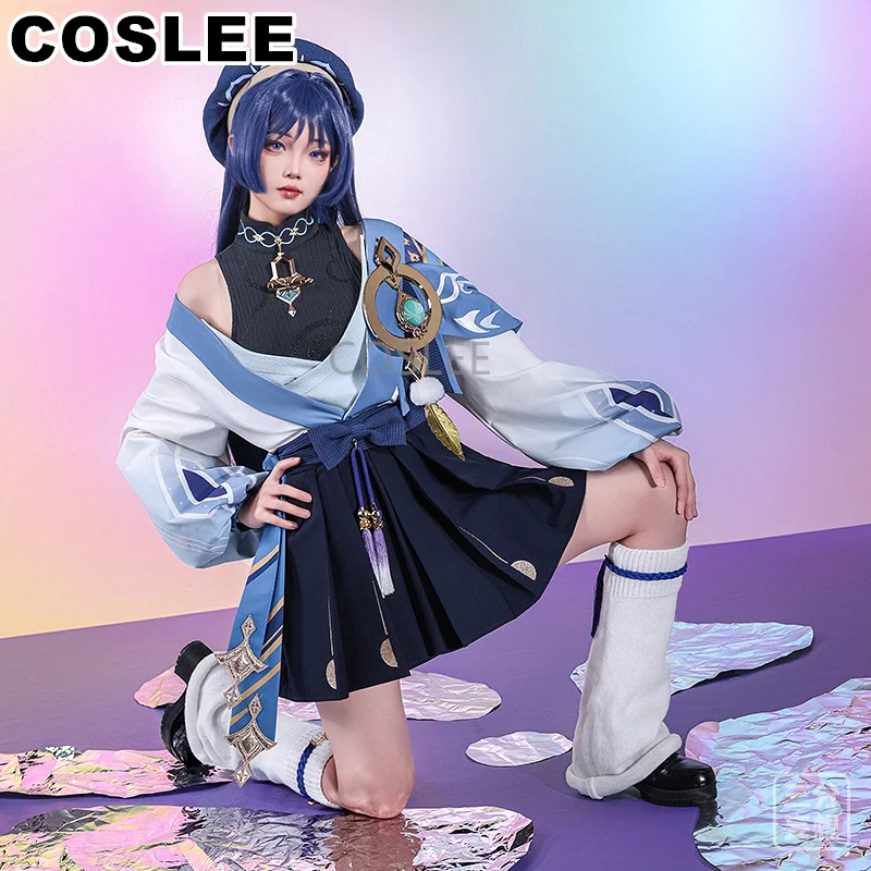 COSLEE Genshin Impact Wanderer Scaramouche Sexual Turn JK Uniform Game Suit Role Play Cosplay Costume Halloween Party Outfit New