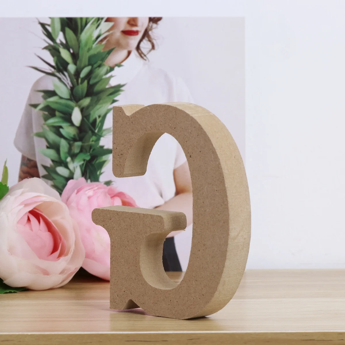 

Wooden Alphabet Letters Pine Wood Texture Natural Non-Toxic Wall Decor For Home Nursery Garden Wedding Party Kids Educational