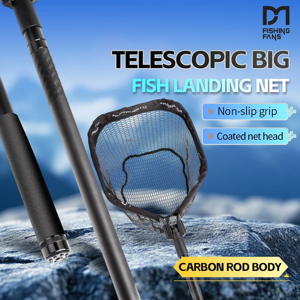 Fish Net Handle - FISHINGFANS Guadino da Pesca Galleggiante 1.2m