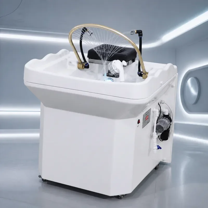 Mobile Shampoo Basin Head Treatment Machine with Fumigation and Water Circulation No Water Pipes Needed for Hair Care