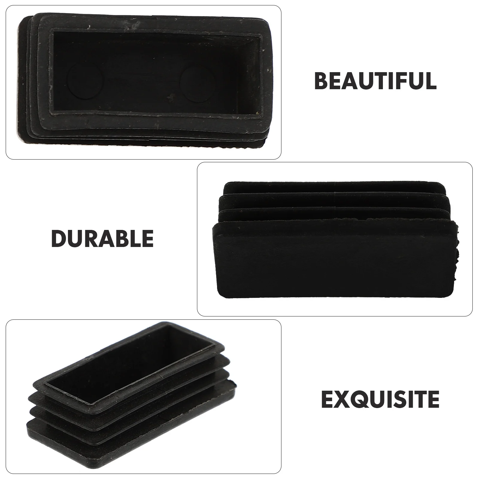 

4Pcs Ladder Feet Anti-Slip Pads Heavy Duty Rubber Protectors for Staircase Safety Non-Skid Leg Covers Telescoping Ladder Mat