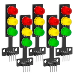 Modulo semaforo a LED 5x Mini semaforo creativo fai da te 3.3-5V compatibile con Arduino