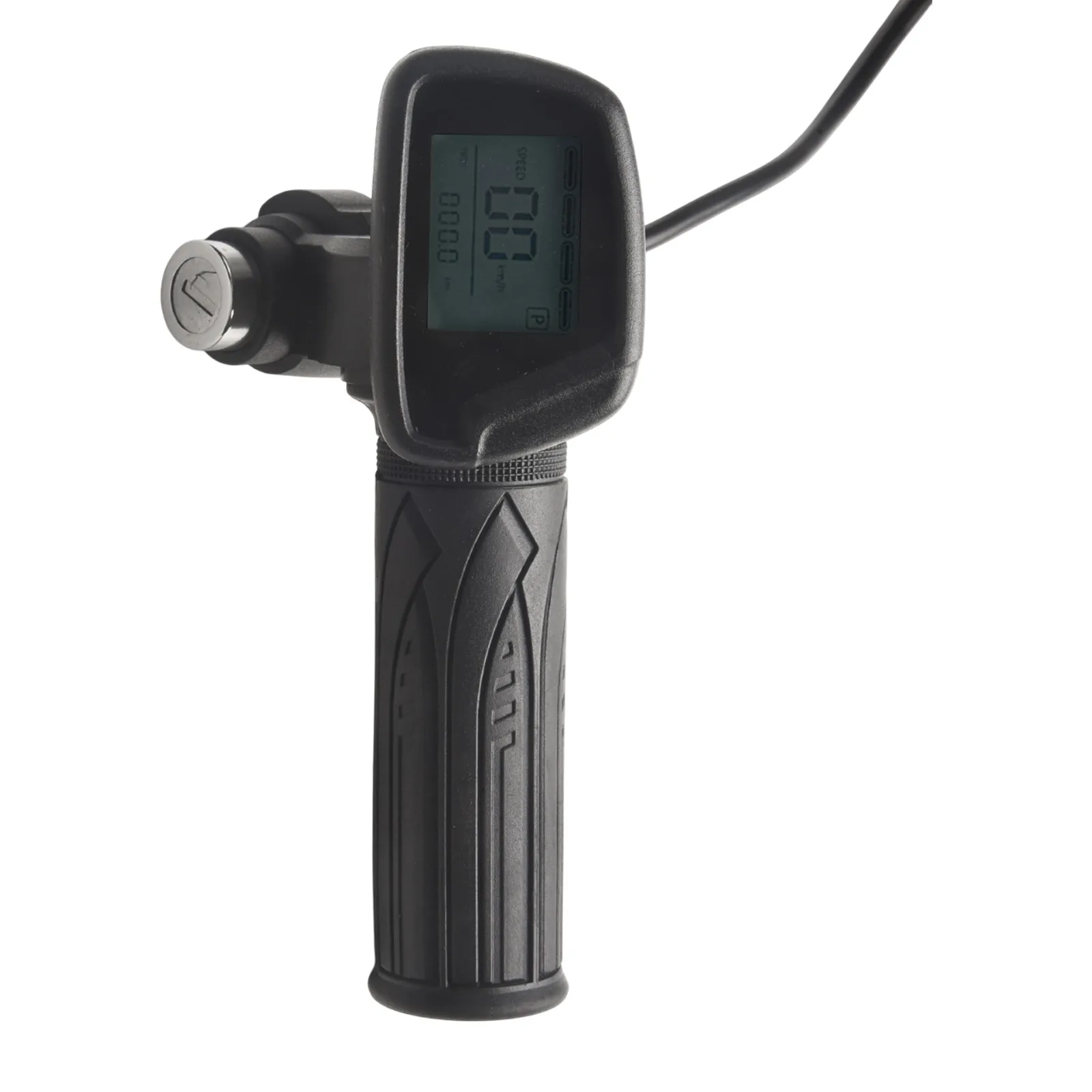 5pin Hall Throttle Ebike LCD Display Daily Commuting Outdoor Cycling Black 22mm Installation Diameter Key Switch