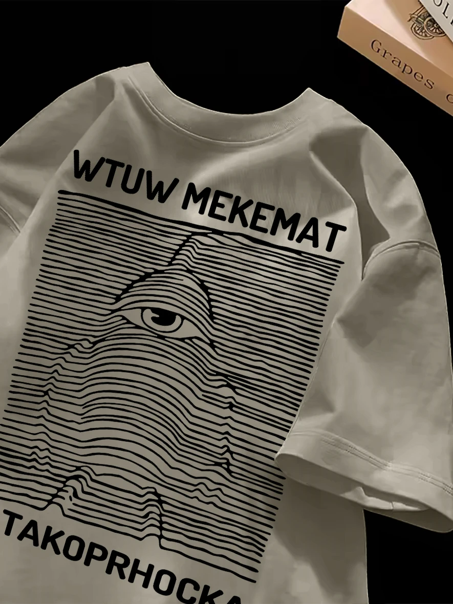 

Свободная футболка в стиле ретро с короткими рукавами, унисекс, летняя, повседневная, универсальная, без бирки, модная и стильная.