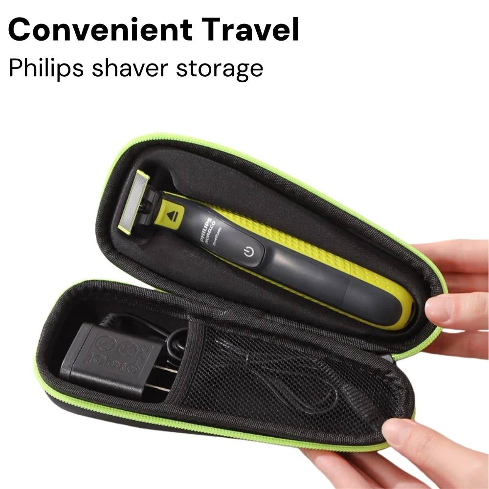 Bolsa de almacenamiento para maquinilla de afeitar Philips, afeitadora eléctrica de una hoja para hombre, Estuche de transporte, caja de almacenamiento de viaje dura a prueba de golpes