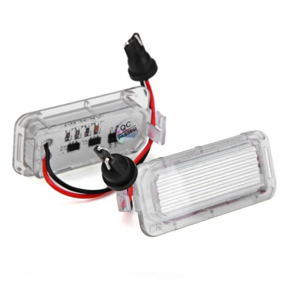 2pcs Canbus LED License Number Plate Light No Error For Ford Fiesta Focus C-Max Kuga Mondeo Jaguar XJ XF Car Signal Lamp