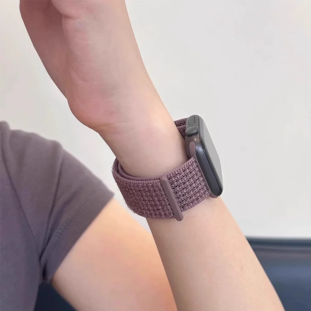 Original-Armband für Apple Watch 44mm 40mm 41mm 45mm 42mm 46mm 49mm Nylon-Schlaufe Correa iWatch Series 11 SE3 10 9 8 7 Ultra3 2 – Detail 4