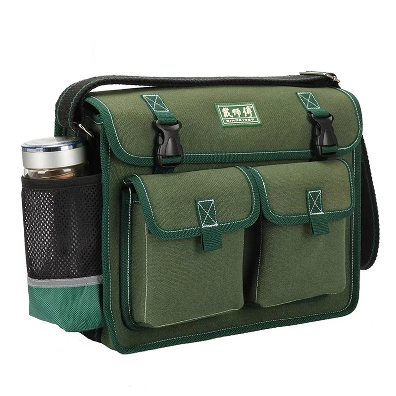 NEW Durable Thick Canvas Pouch Tool Bags Storage Organizer Instrument Case Portable For Electrical Tool Tote Bag Electrician Bag