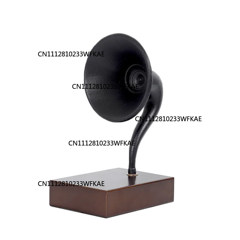Modern music theme simulation vertical vinyl retro record player phonograph model room sales office study ornament
