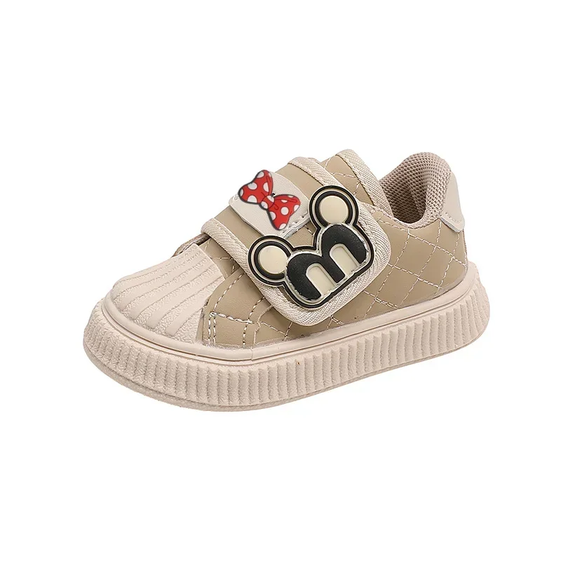 Disney Mickey Mouse Jongen Meisje Baby Zachte Zool Peuter Schoenen Herfst Winter Antislip Casual Schoenen Kinderen Shell Board Schoenen Sneakers