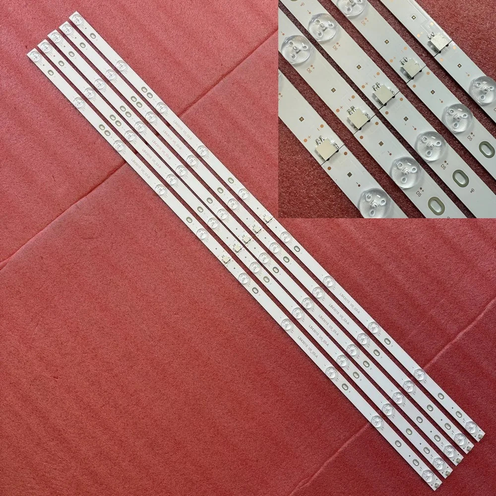 

5pcs/set LED Backlight Strip For 8LED 43LJ500V 43LH500T LB43101 LB43015 V0 TPT430H3-DUYSHA.G