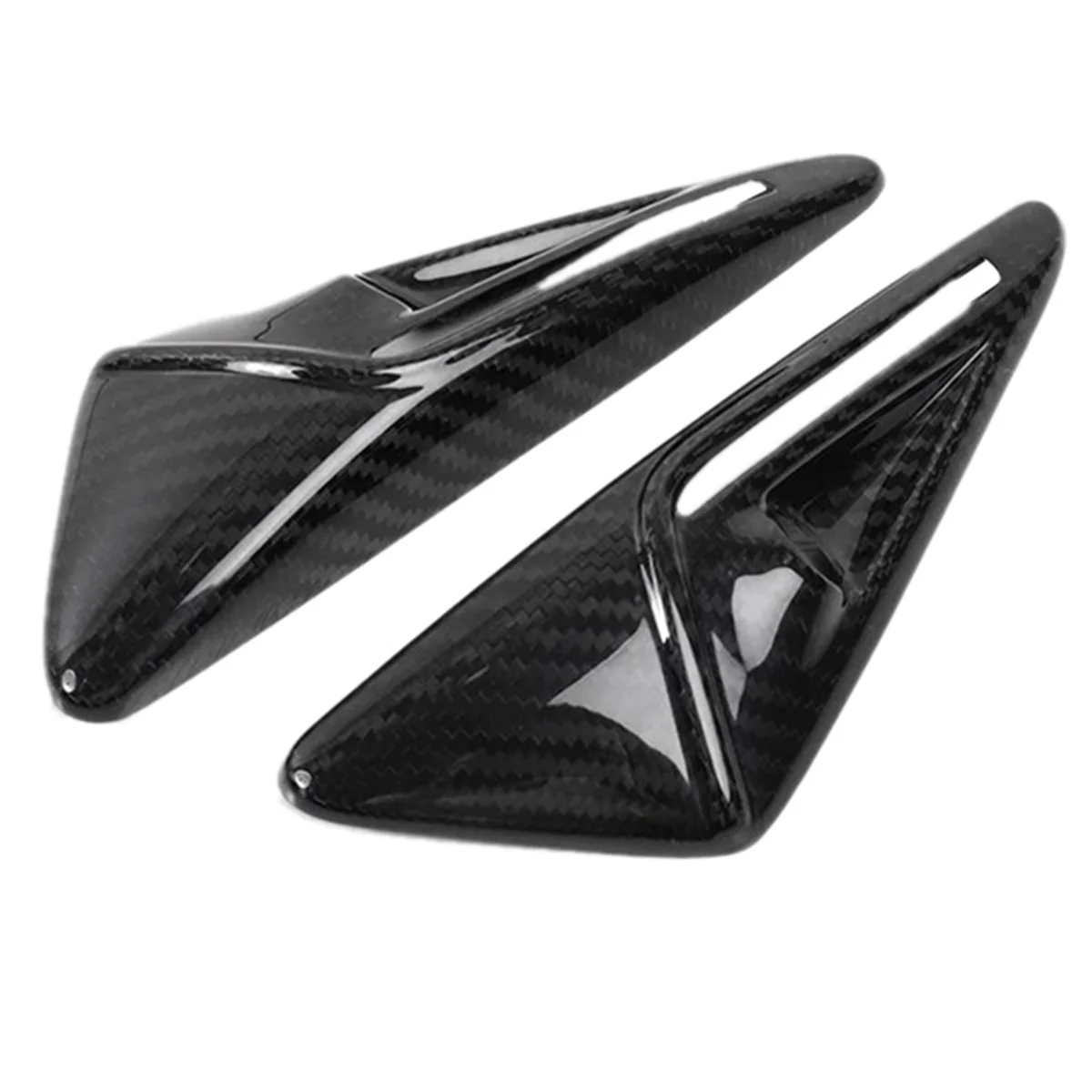 Car Side Camera Cover Trim Turn Signal Camera Fender Cover Accessories for Tesla Model 3 Y S X 2017-2024 Carbon Fiber