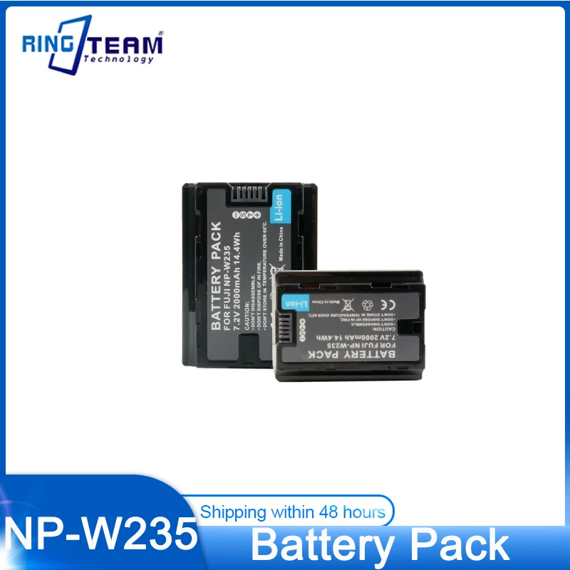 NP-W235 리튬 배터리, 후지 카메라 X-T4 X-T5 GFX 50SII GFX100S 배터리에 적합