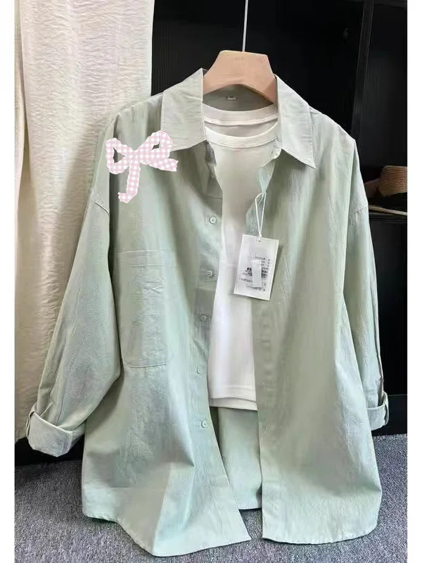 

plus Size 300 Pounds Women's Plaid Long Sleeve Shirt Spring New Loose Design Open Cardigan Outerwear Comfortable plus Size Cl...