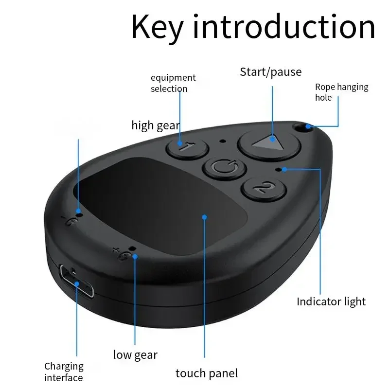 Wireless Auto Clicker for Mobile For Gaming Simultaneous Control of Two Devices Compact 65mm Design for Easy Carrying