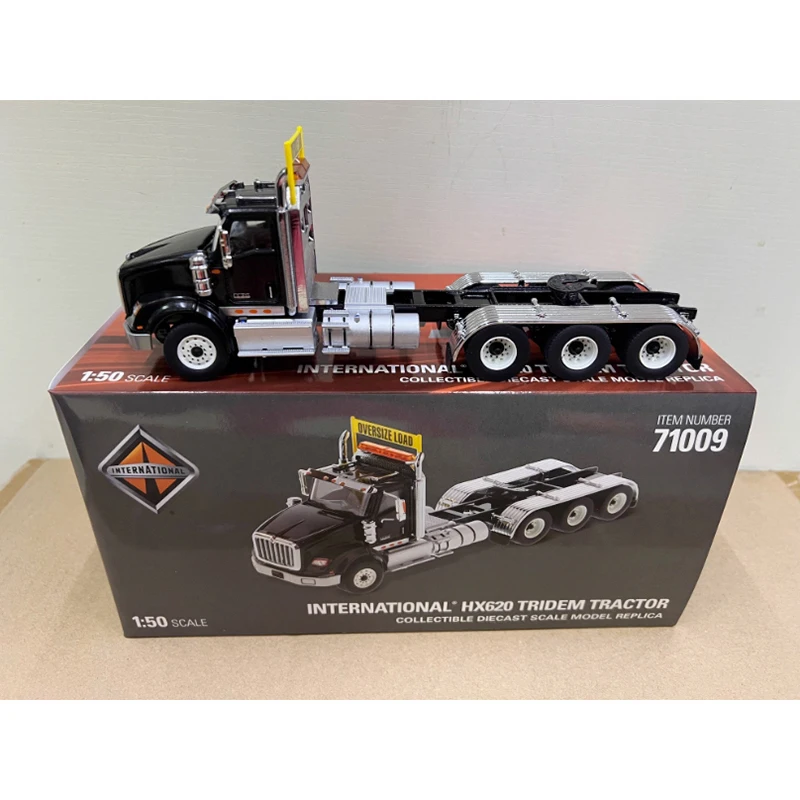 DM ダイキャスト 1:50 インターナショナル HX620 牽引ヘッド 3 軸アメリカントレーラートラック合金モデル 71008 コレクションお土産ディスプレイ
