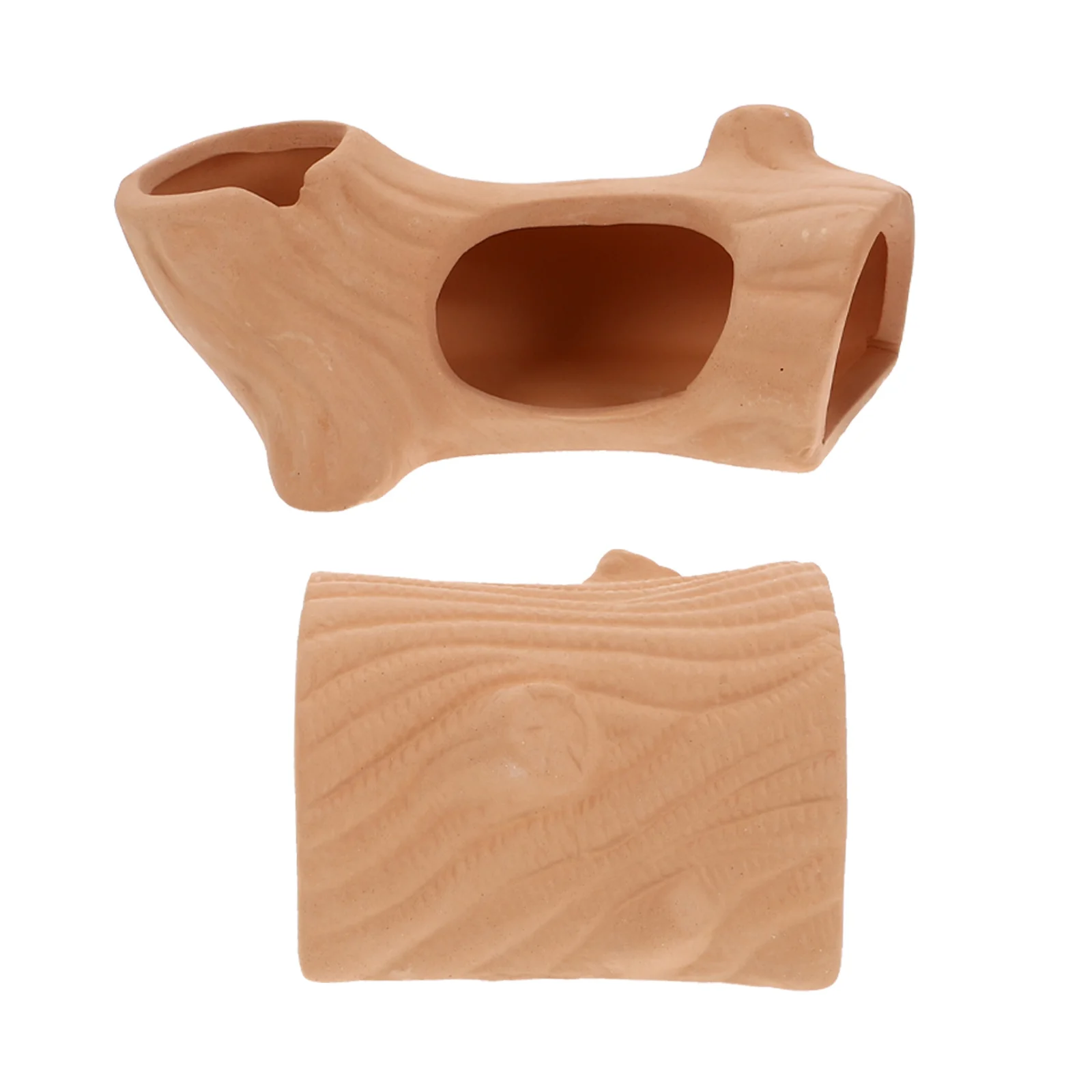 

2Pcs Fish Tank Ceramic Hideout Cave Aquarium Ornament Fish Shrimp Shelter Breeding Pot Landscape Adornment Aquarium Hideout Cave