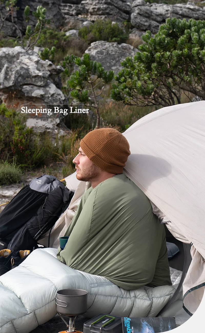 Naturehike Schlafsack Liner Camping Blatt Leichte Tragbare Sommer Schlafsäcke Outdoor Reisen Wandern Camping Schlafsack – Detail 1
