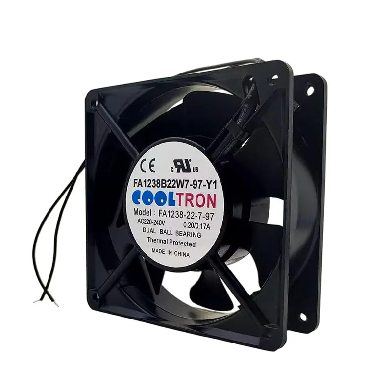 NEW ORIGINAL FA1238B22W7-97-Y1 AC 220V 0.20/0.17A 12038 120*120*38mm 12cm COOLING FAN RADIATOR