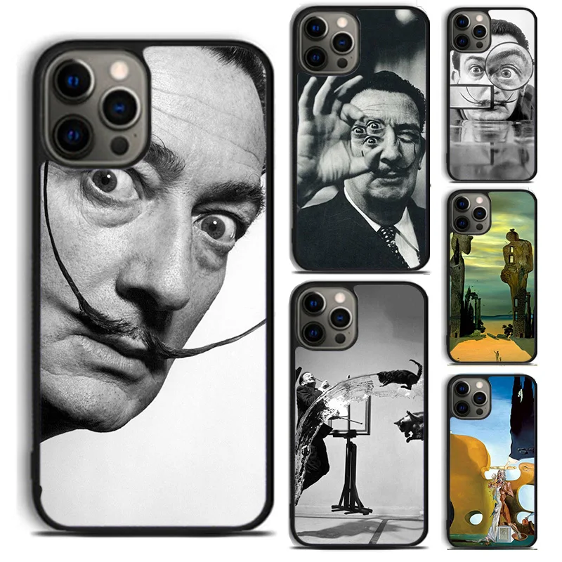 Salvador Dali Art phone Case Cover For iPhone 16 15 14 Plus X XR XS Apple 11 12 13 mini Pro Max coque