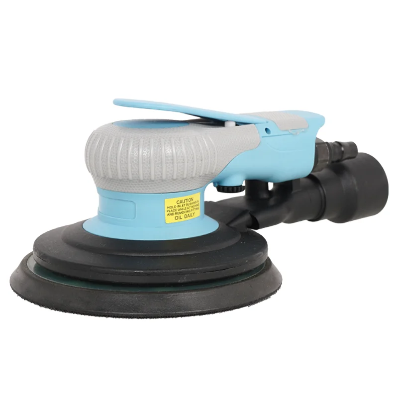 

6-Inch Pneumatic Air Sander Wood Polisher With 150mm Round Vacuum Track Sandpaper Tools For Grinding Grinder