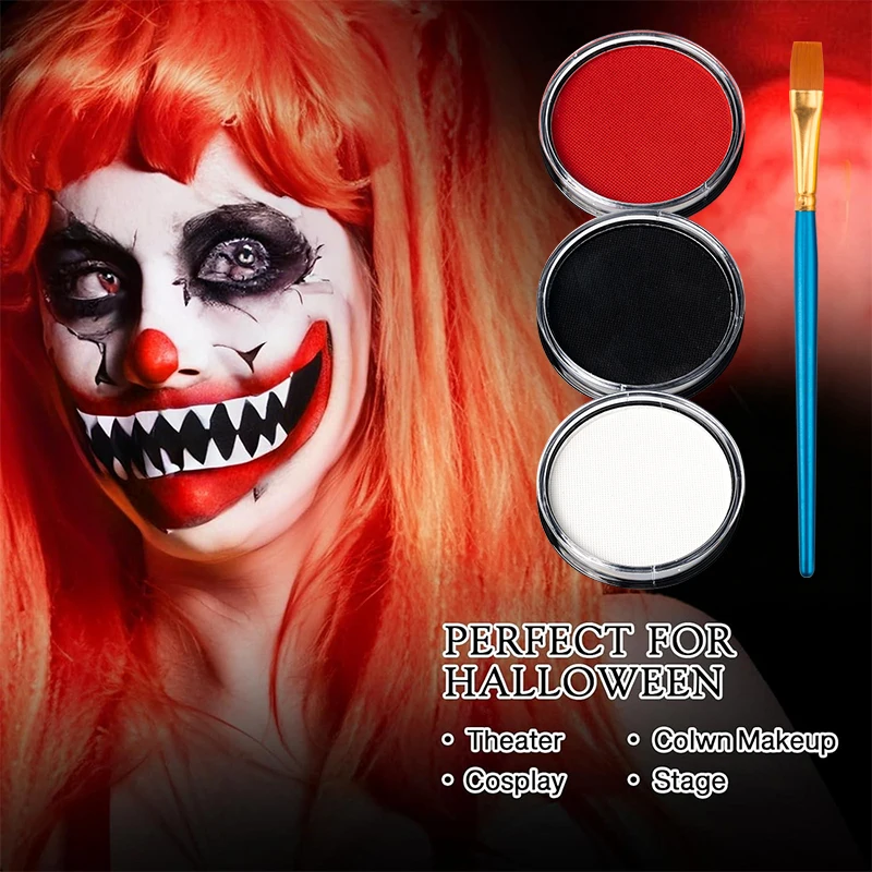3-teiliges Schwarz-Weiß-Rot Wa – Cosplay Prop Paint Bewertung und Preis