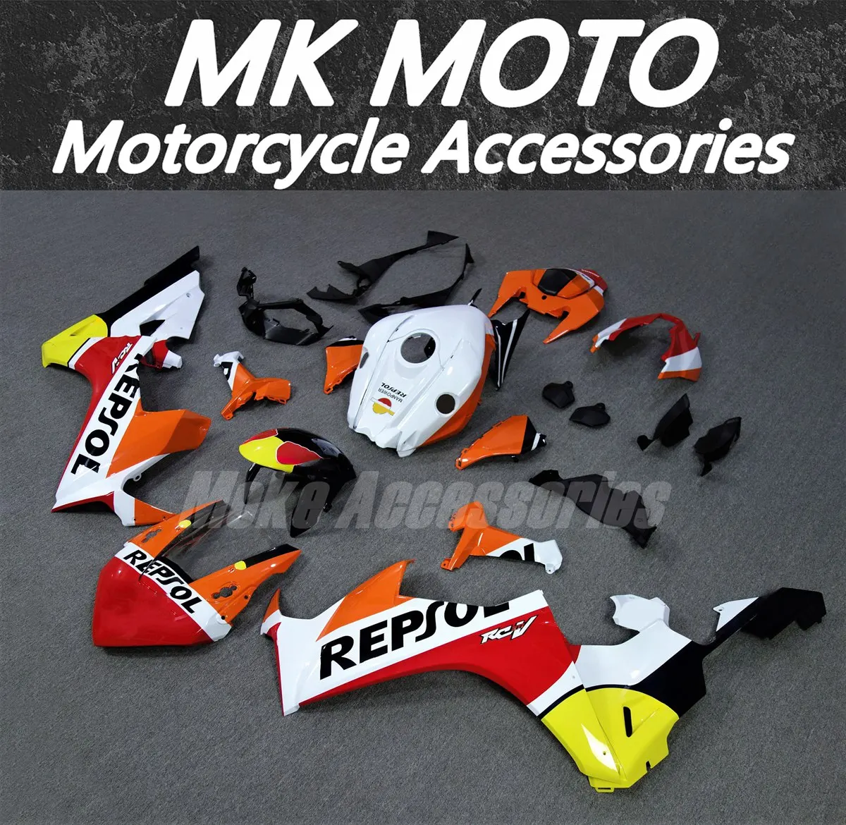 Kit carene moto adatto per Cbr1000rr 2017 2018 2019 Set carrozzeria iniezione ABS di alta qualità Nuovo rosso bianco arancione