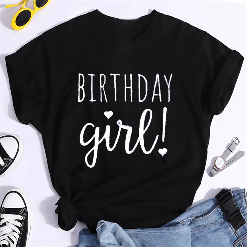 Birthday Tshirt Its my Birthday Women t-shirt Casual Birthday Graphic Tee Shirt Party Short Sleeve Tee Casual Female Tops Tees