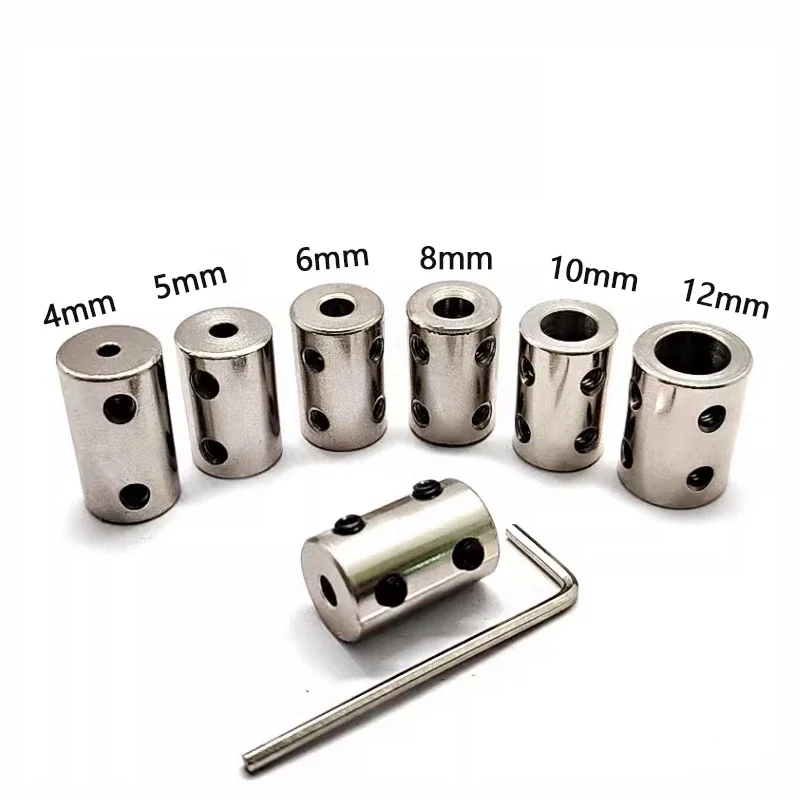 1pcs Variable Diameter Conversion Cylindrical Coupling 3/4/5/6/6.35/7/8/10/12mm Motor Shaft Connector For DIY Model
