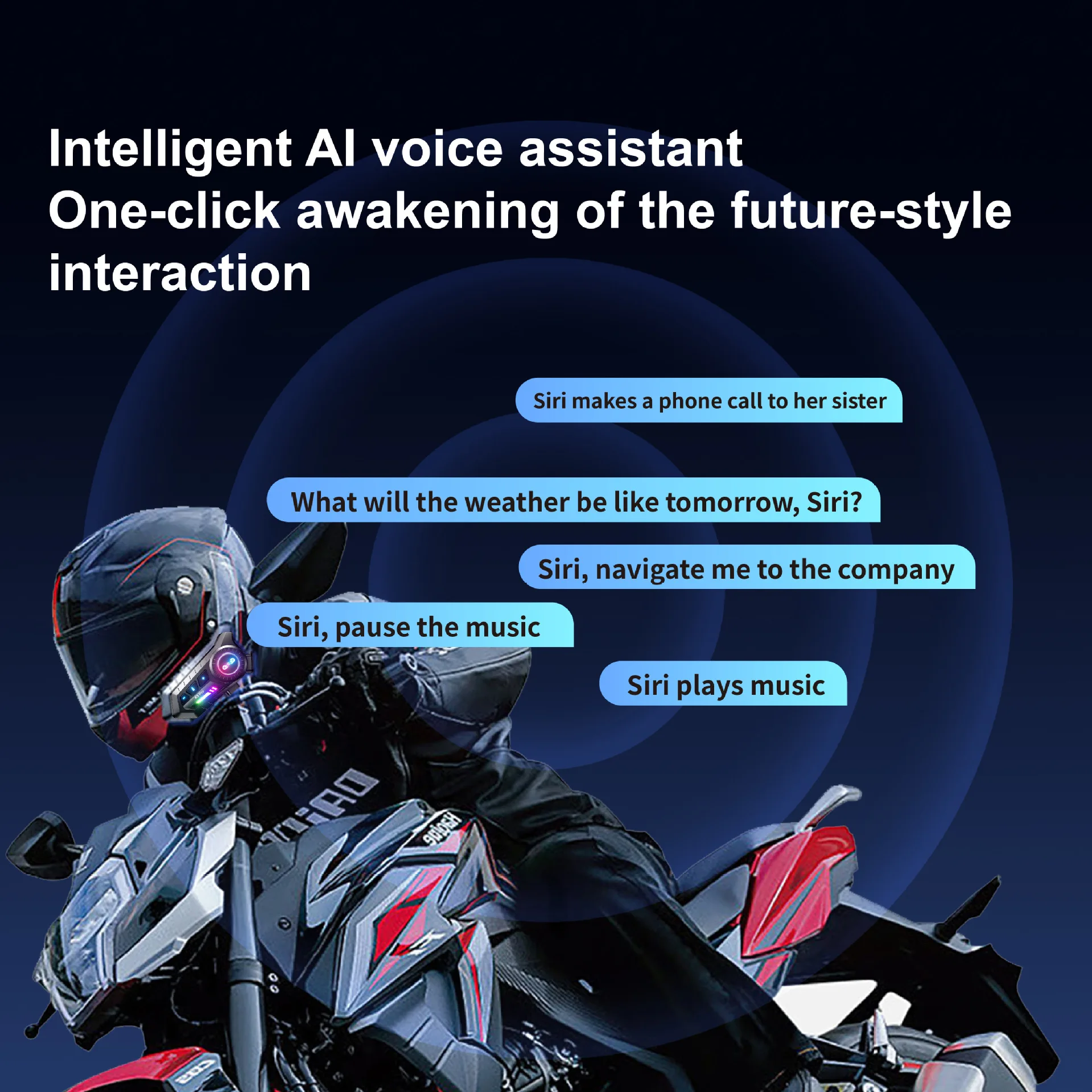 New X3 X3PRO helmet Bluetooth headphones are water-resistant noise-reducing suitable for motorcycles and have long battery life.