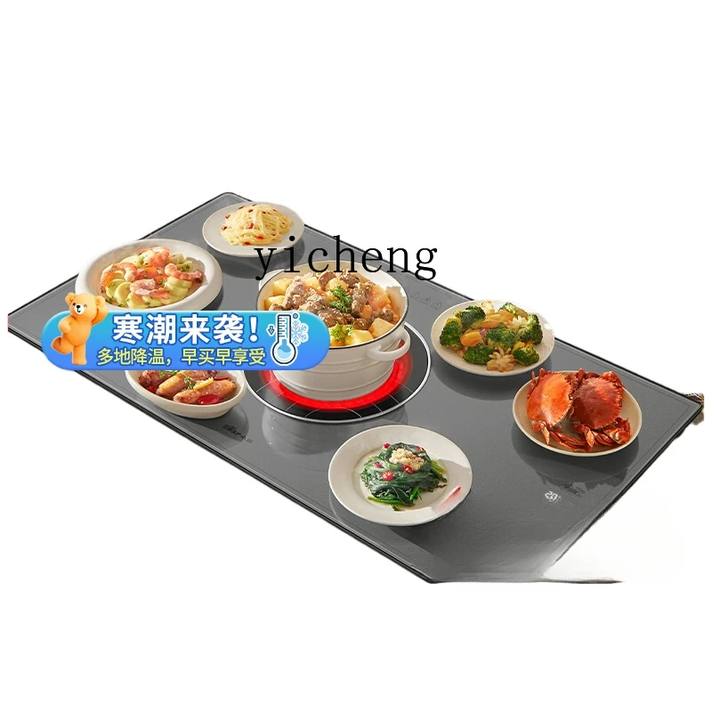 

XL multifunctional with hot pot meal insulation board hot cutting board household artifact heating warm dishes