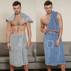 New Soft Beach Pool Bath Towels Microfiber Swim Wearable Adult Spa Men Body Face Towel Running Blanket Travel Swimming Bathrobe