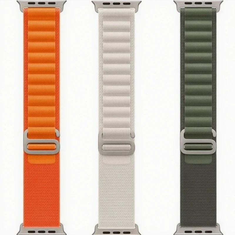 Soft Nylon Fabric Watch Band Adjustable Sports Strap Compatible with Apple IWatch All Models