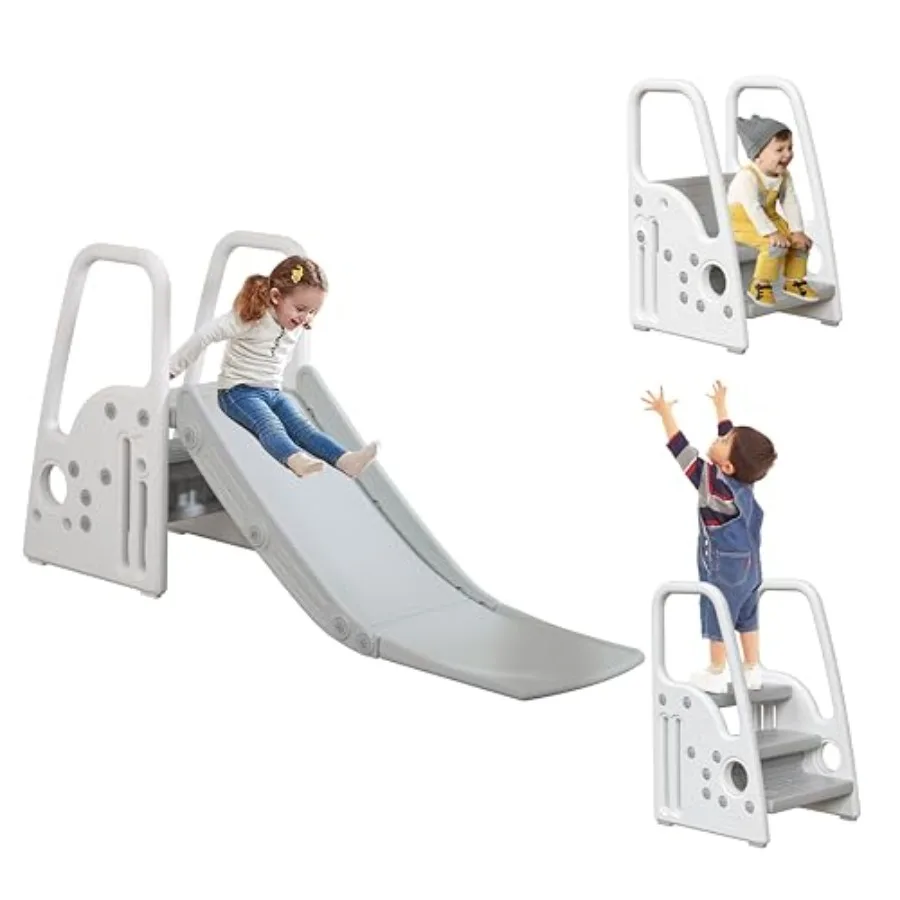 

3 in 1 Toddler Slide Large Play Climber PlaySet with Extra Long Slipping Slope Indoor Slide Slide Toddler Playground Toddler Sl