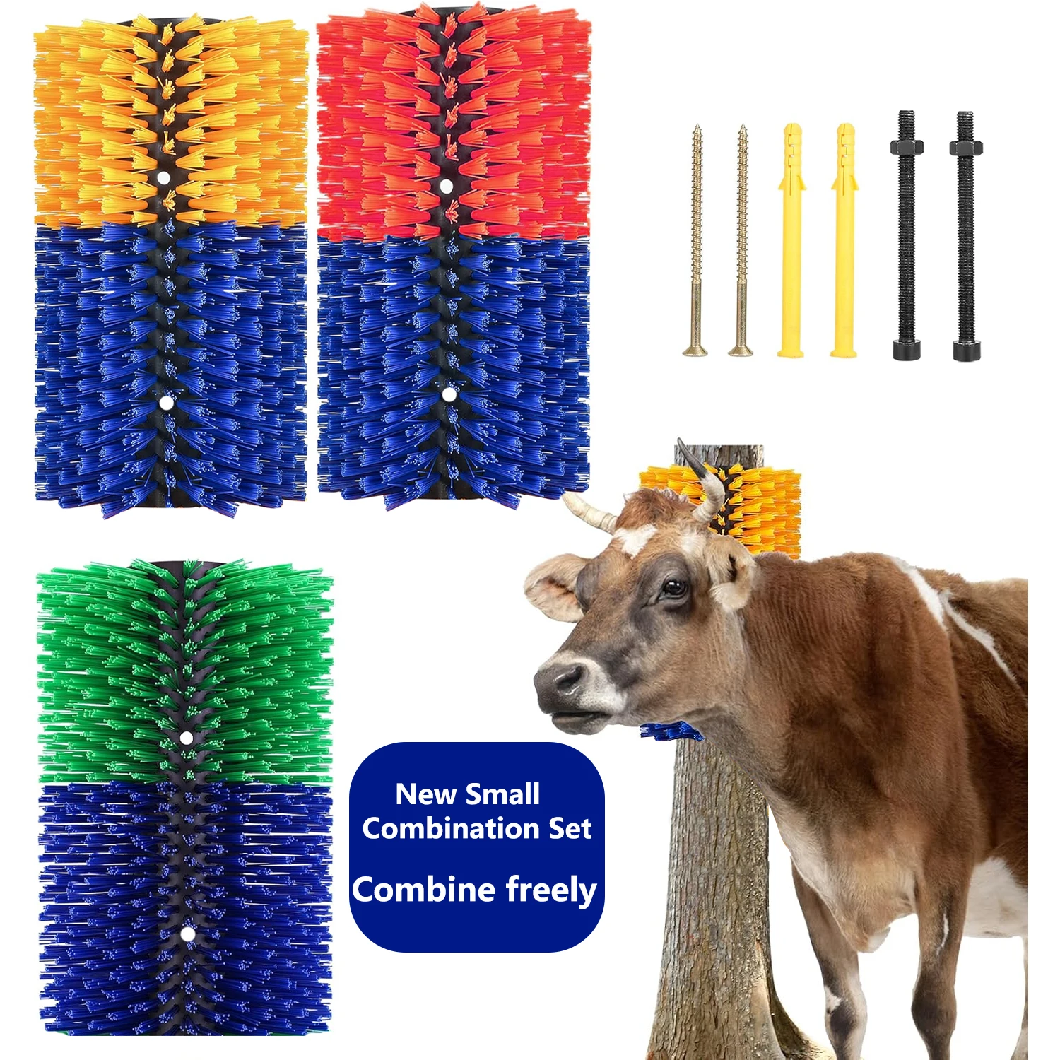 Cepillo para el cuerpo de animales, cepillos para rascar el ganado, cepillo para masaje de caballos de vaca, limpieza en la parte posterior del ganado