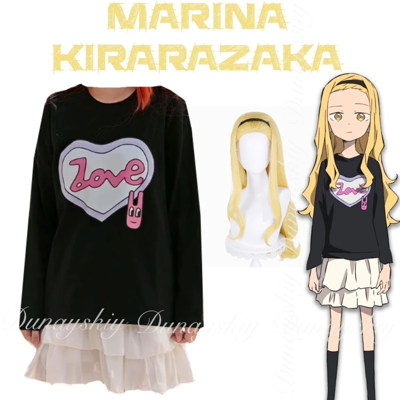 

Takopi's Original Sin Anime Marina Kirarazaka Cosplay Typical Blonde Girl With Headband And Exposed Forehead Cosplay Costume Set