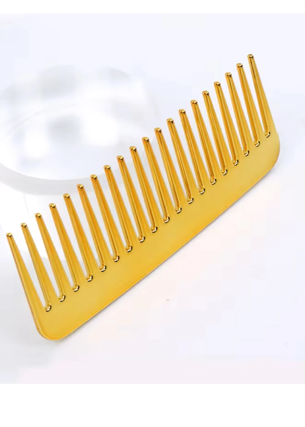1pc plastic thickened fashionable design comb wide teeth anti-static massage comb hairdressing tool Special for real hair wigs