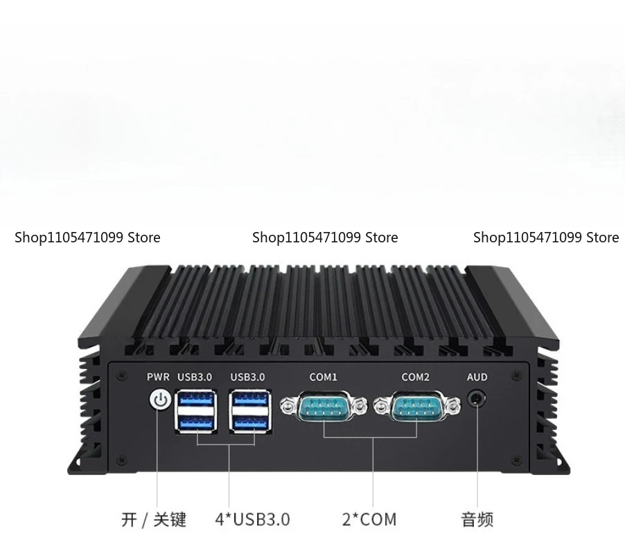 Small Mini Industrial Computer Host Fanless I57j4125 N100 Dual Network Industrial Computer