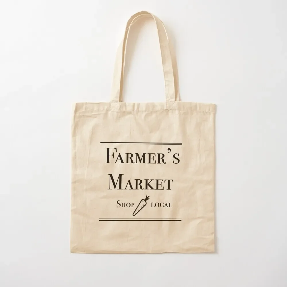 

Farmer's Market Tote Bag Women's shopper shopping bag logo eco bag folding