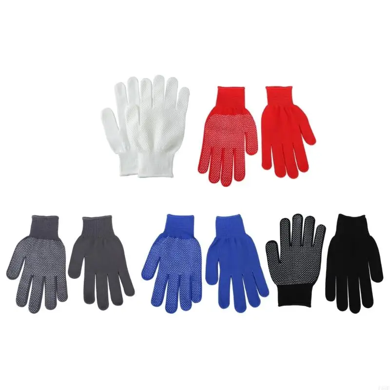 

F68F 12 Pair String Knit Glove with Grip Dots, Pack of 24 Nylon Work Gloves, Reusable