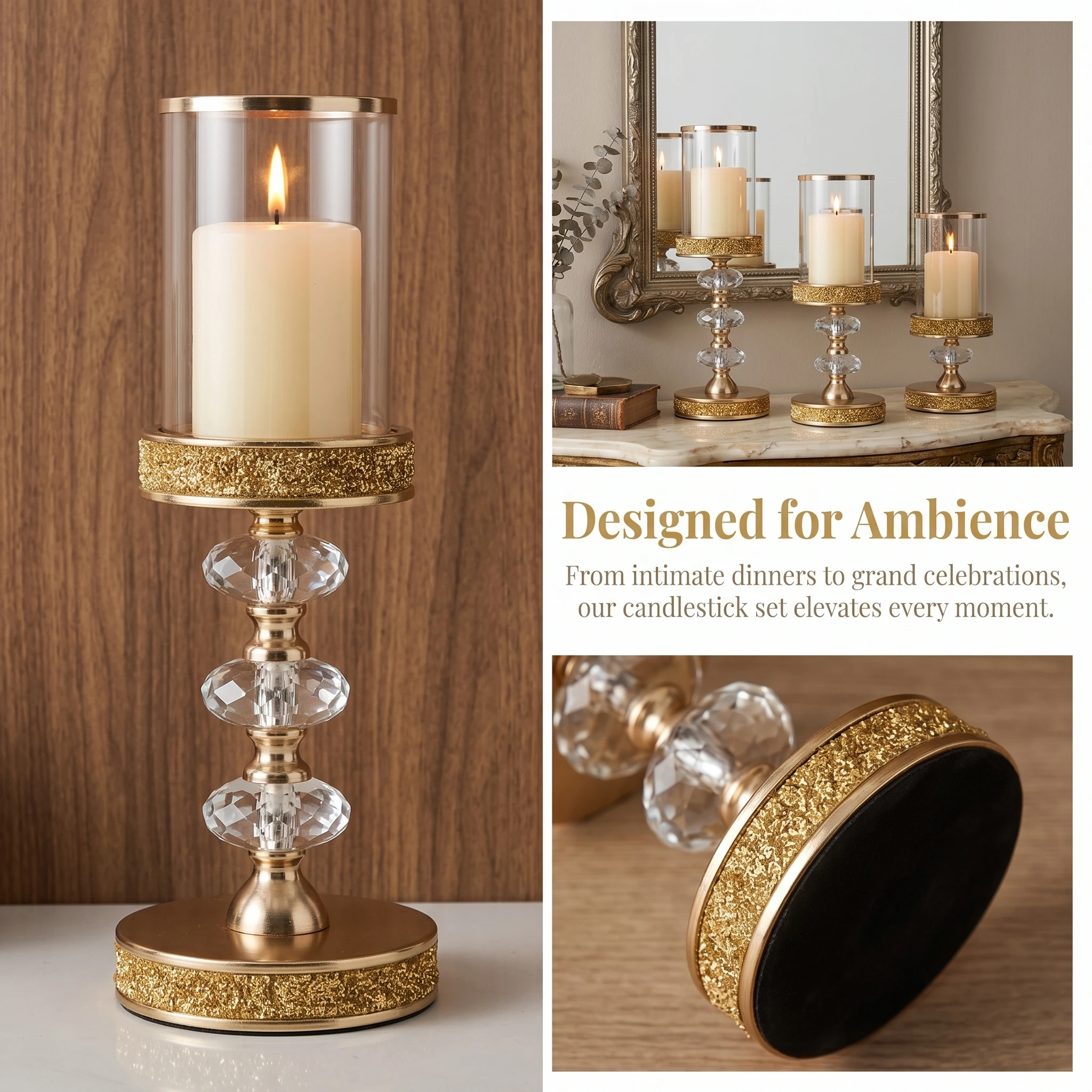 Luxury Crystal Pillar Candle H - Scented Candle Luxury recension och pris