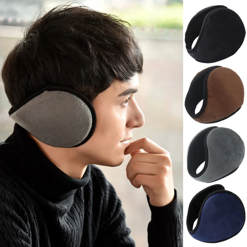 Unisex Winter Warm Fur Earmuffs Outdoor Cycling Skiing Fishing Soft Warmer Fleece Ear Muff for Women Men Apparel Accessories 1Pc