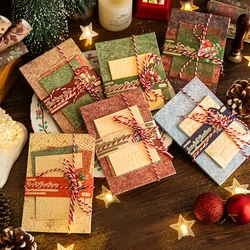 Mr. Paper, 6 Styles, 28pcs/bag, Christmas Themed Relief Material Paper, Scrapbook Base Collage, Decorating Christmas Gifts