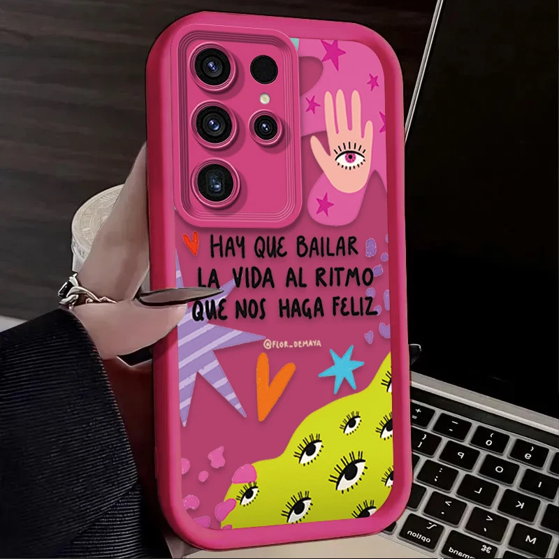 Fantastic Blue Evil Eye Case for Samsung Galaxy S24 S25 S23 Ultra S22 S21 Plus FE A36 A56 A26 A16 A06 A15 A25 A35 A55 5G Cover