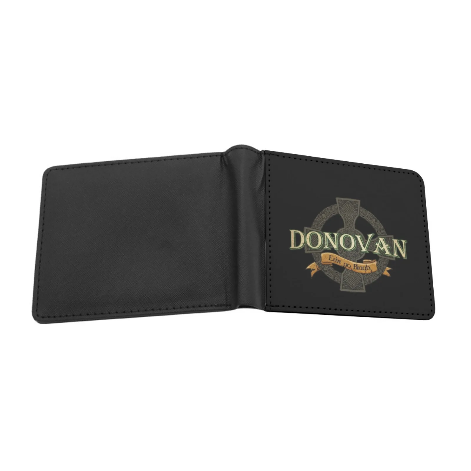 Donovan Irish Surname Irish Family Name Gifts Men Leather Wallet Credit Card/Id Holders Inserts Money Bag Male Short Purses
