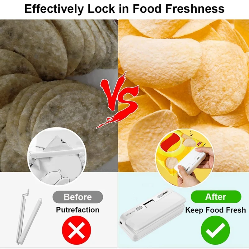 Portable Mini Heat Sealer Mini Bag Sealer Heat Sealer Handheld Sealer Bag For Chip Bag Aluminum Foil Bags Food Storage